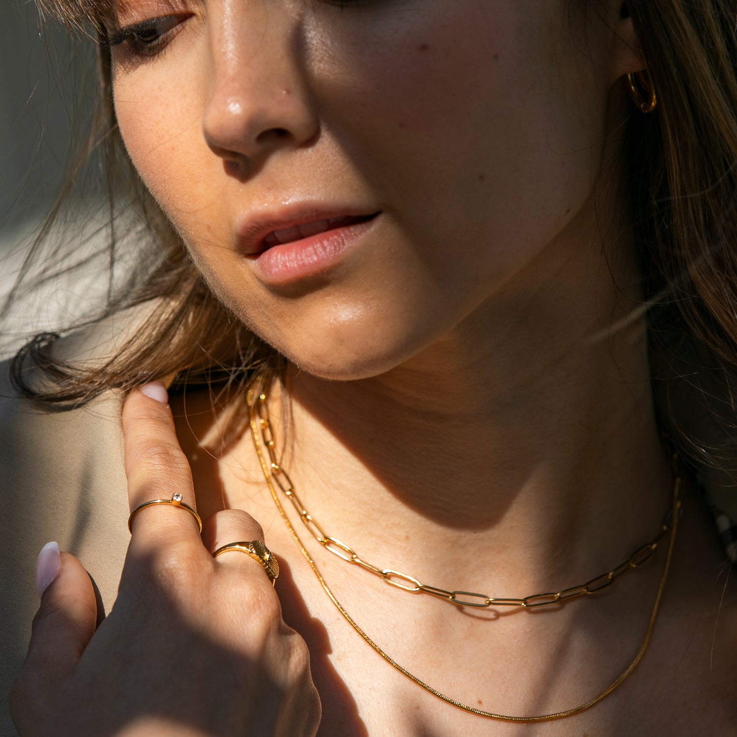 Double Link Chain Necklace