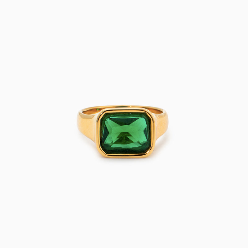 Zirconia Square Ring