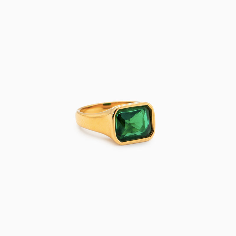 Zirconia Square Ring