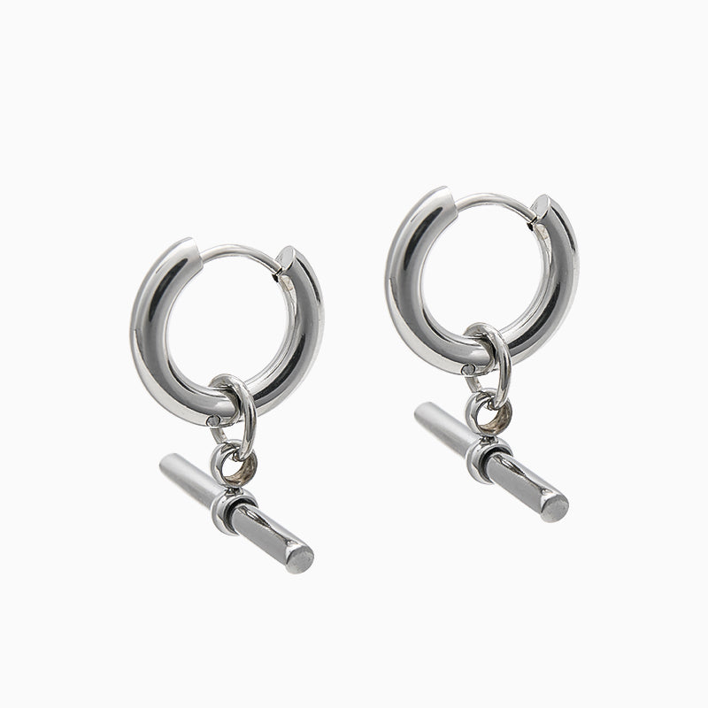 Thin T-bar Hoops