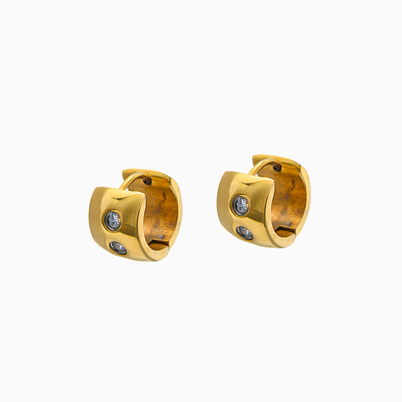 Crystal Gold Huggies