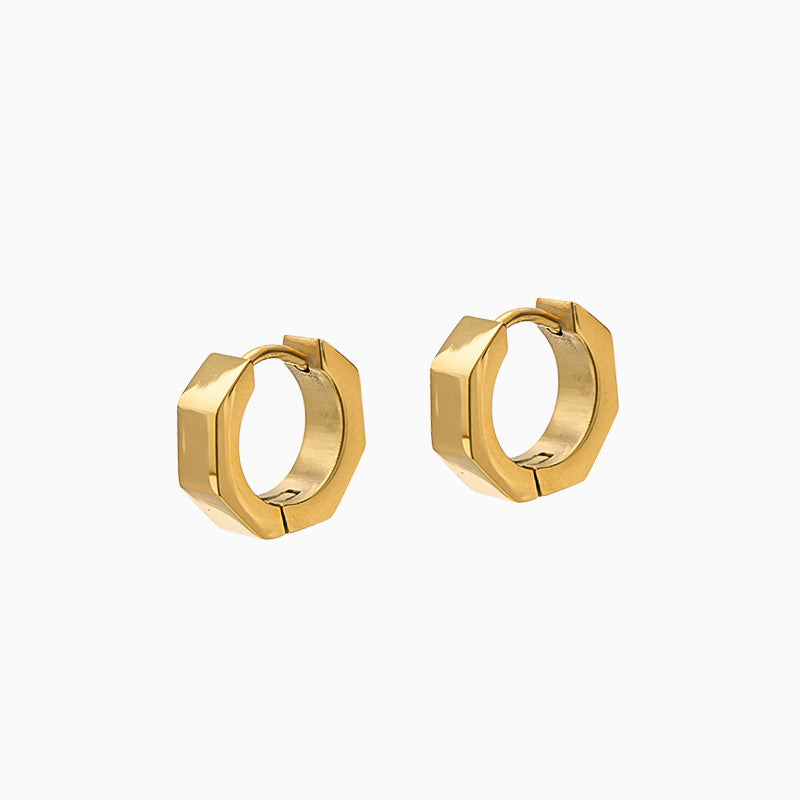 Tiny Hex Earrings