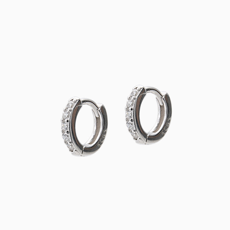 Studded Zirconia Hoops