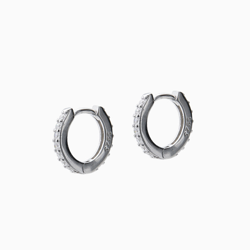 Studded Zirconia Hoops
