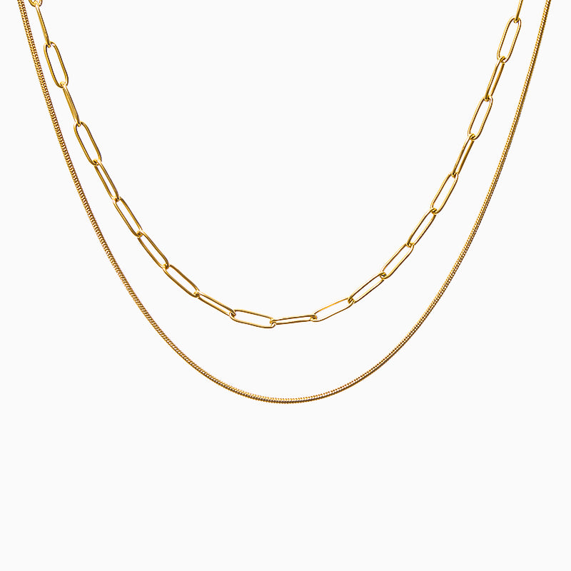 Double Link Chain Necklace