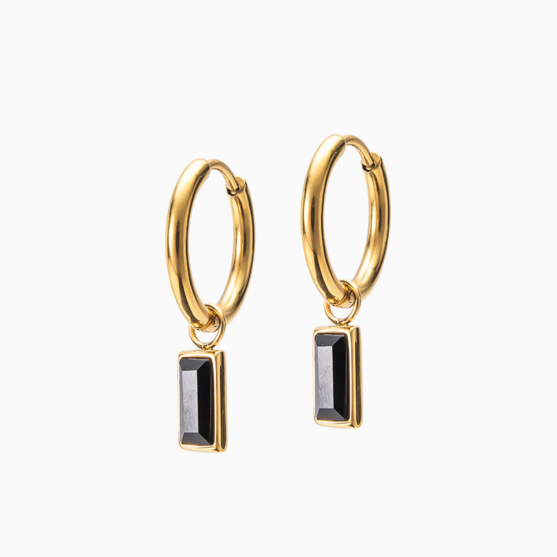 Large Crystal Drop Earrings