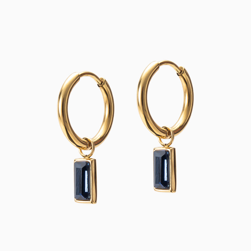 Large Crystal Drop Earrings