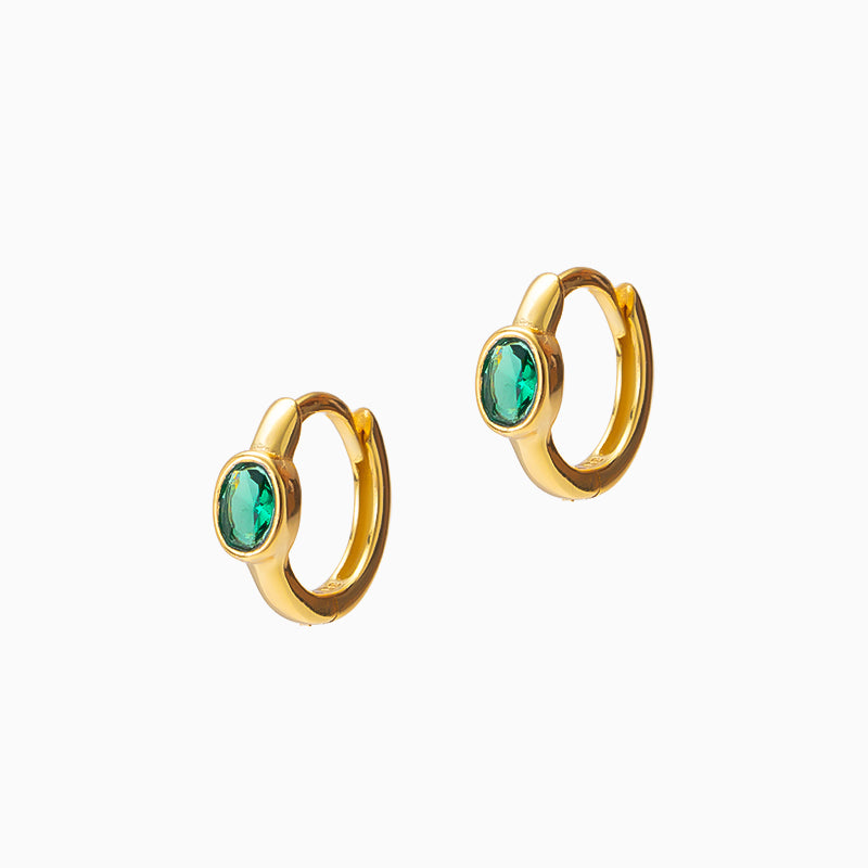 Oval Zircon Huggies