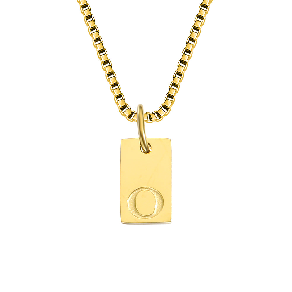 A-Z Letter Tag Necklace's
