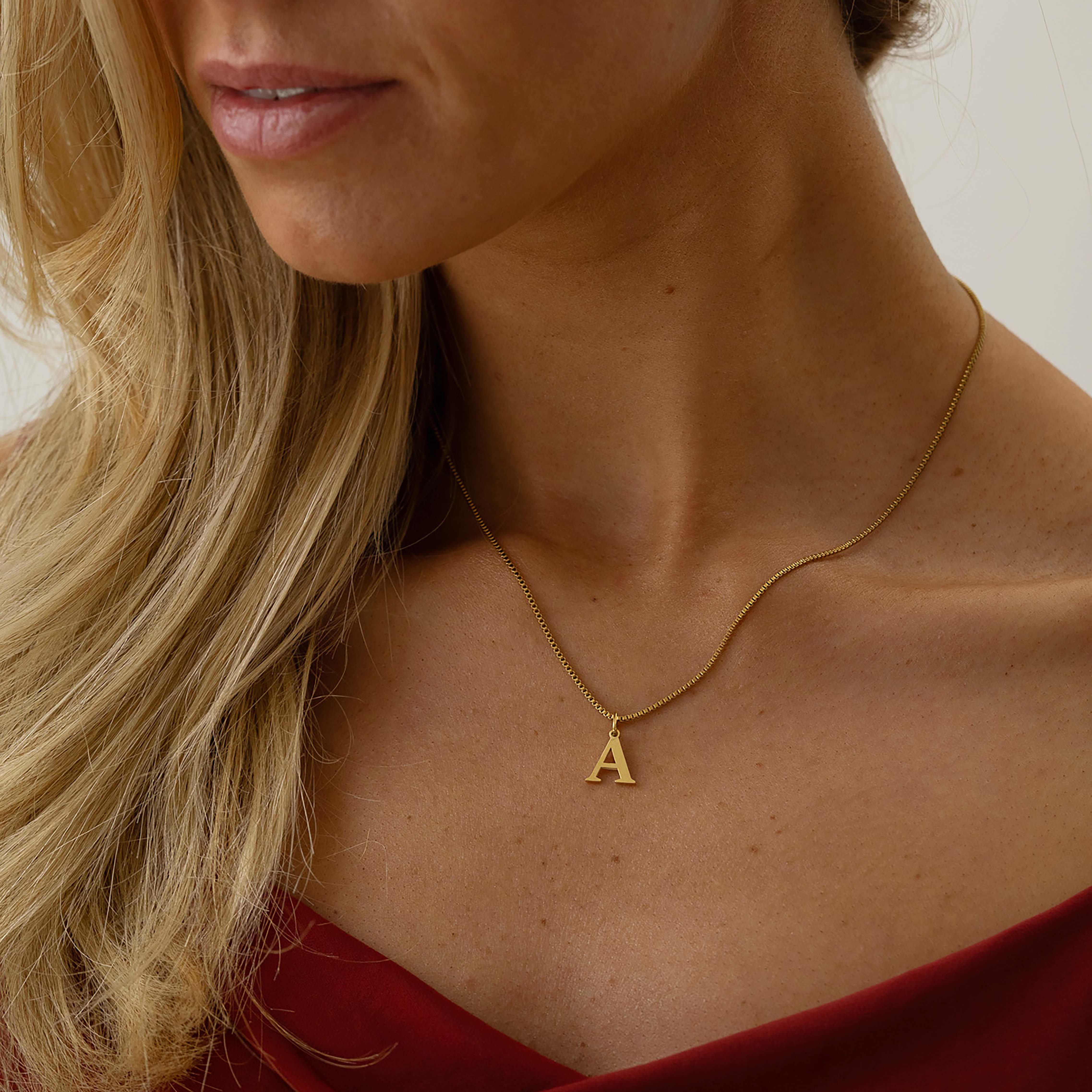 Slanted Alphabetical Necklace's