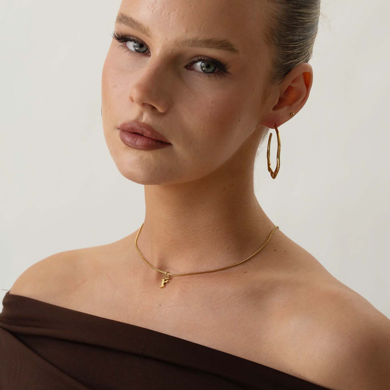 Slanted Alphabetical Necklace's