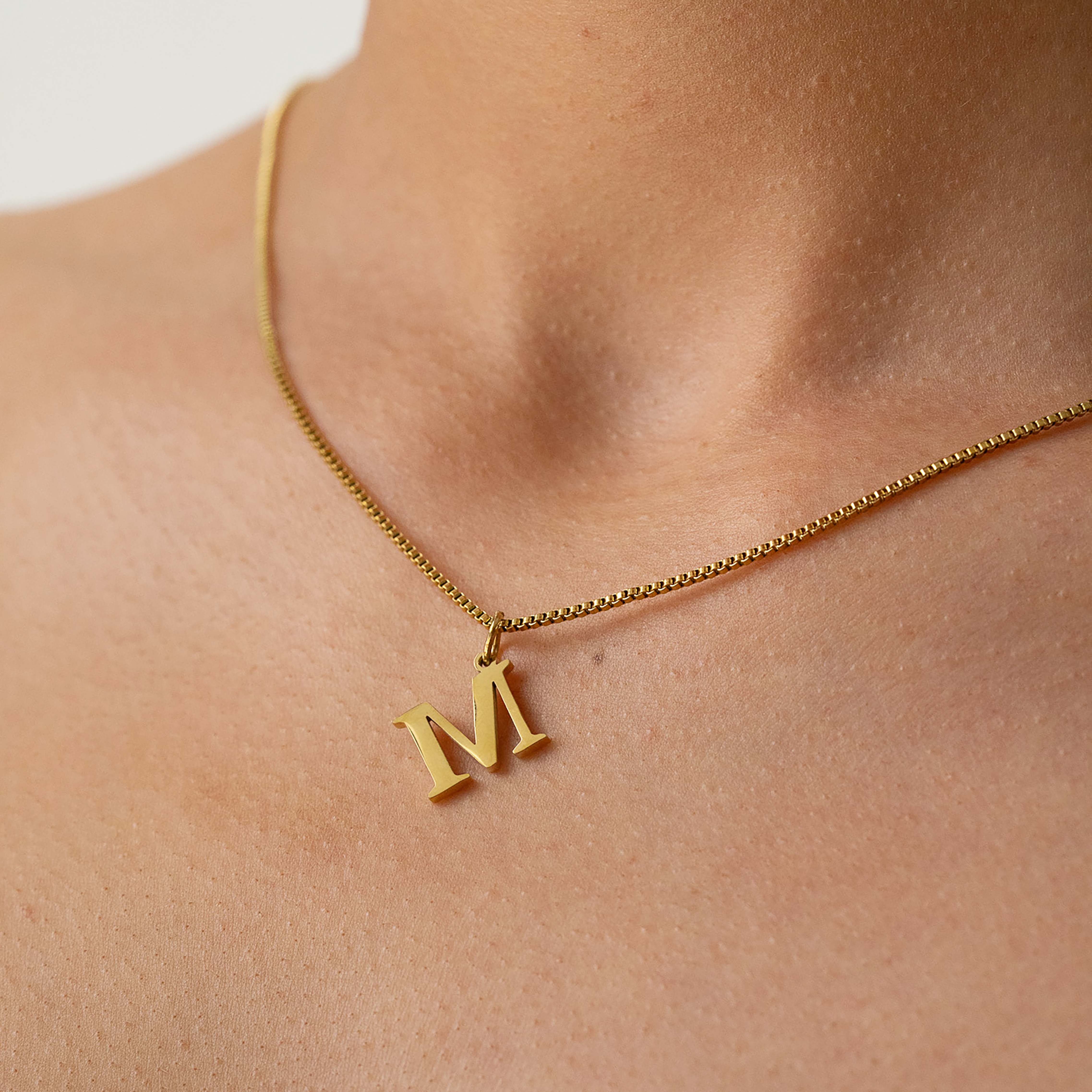 Slanted Alphabetical Necklace's