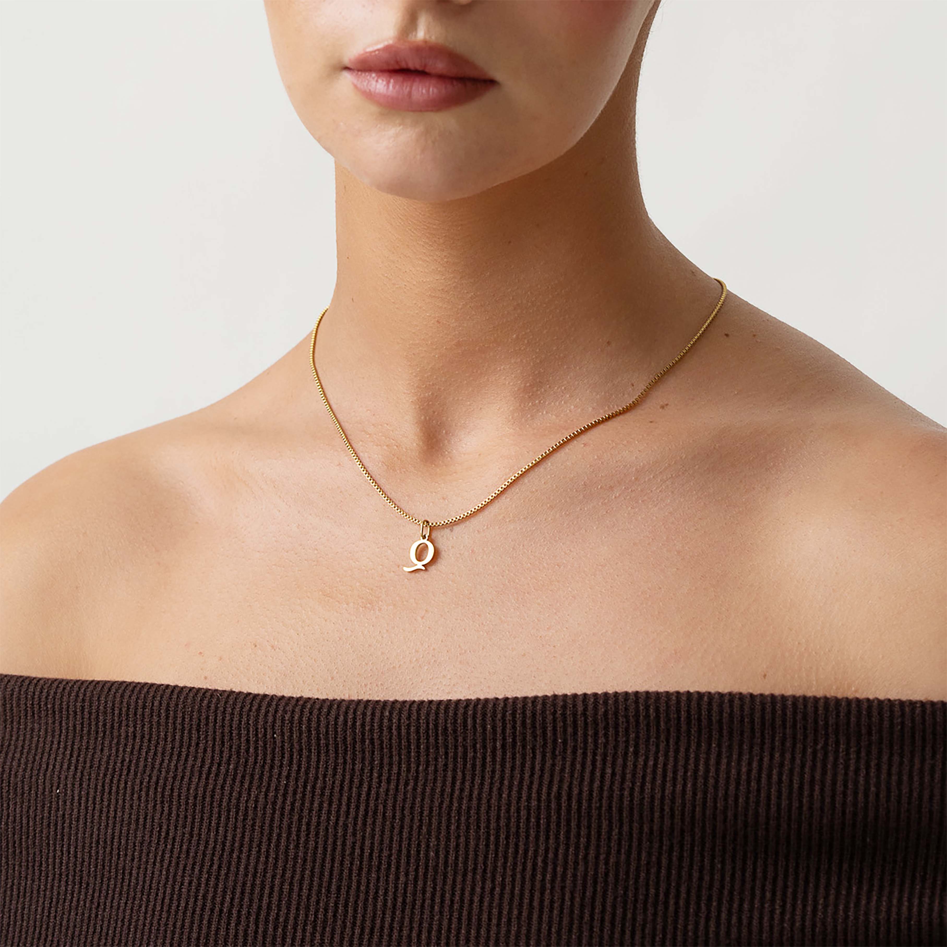 Slanted Alphabetical Necklace's