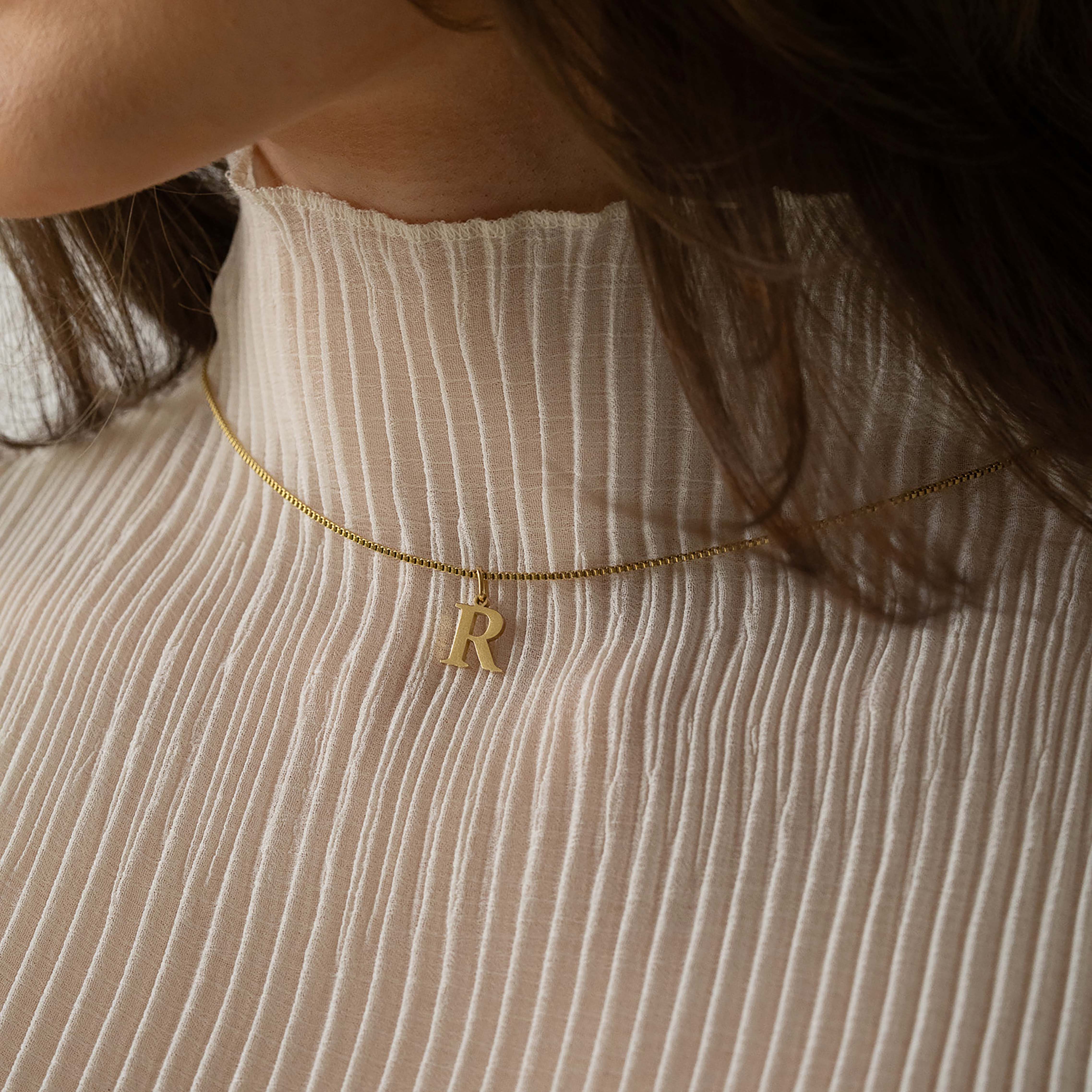 Slanted Alphabetical Necklace's