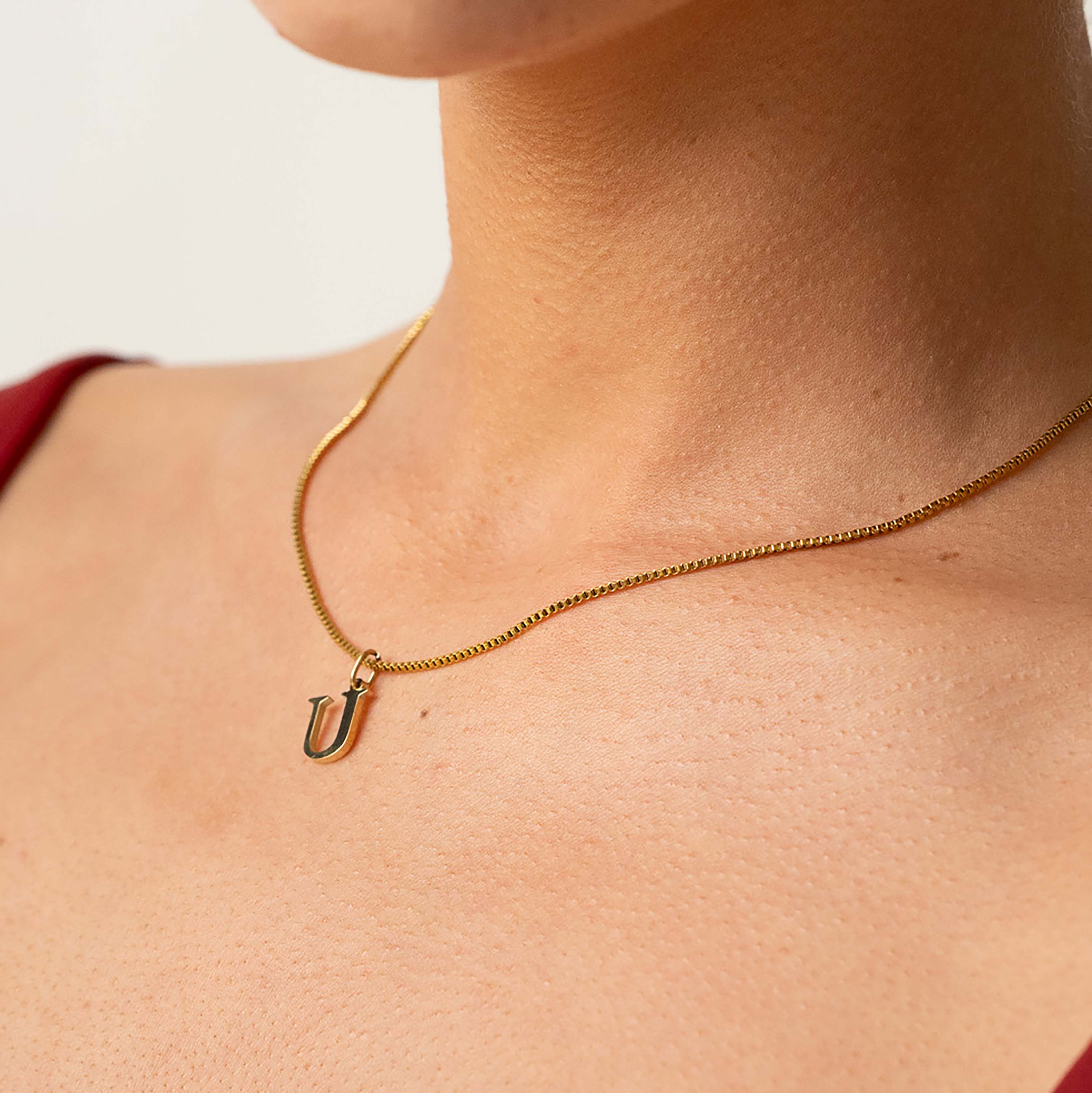 Slanted Alphabetical Necklace's