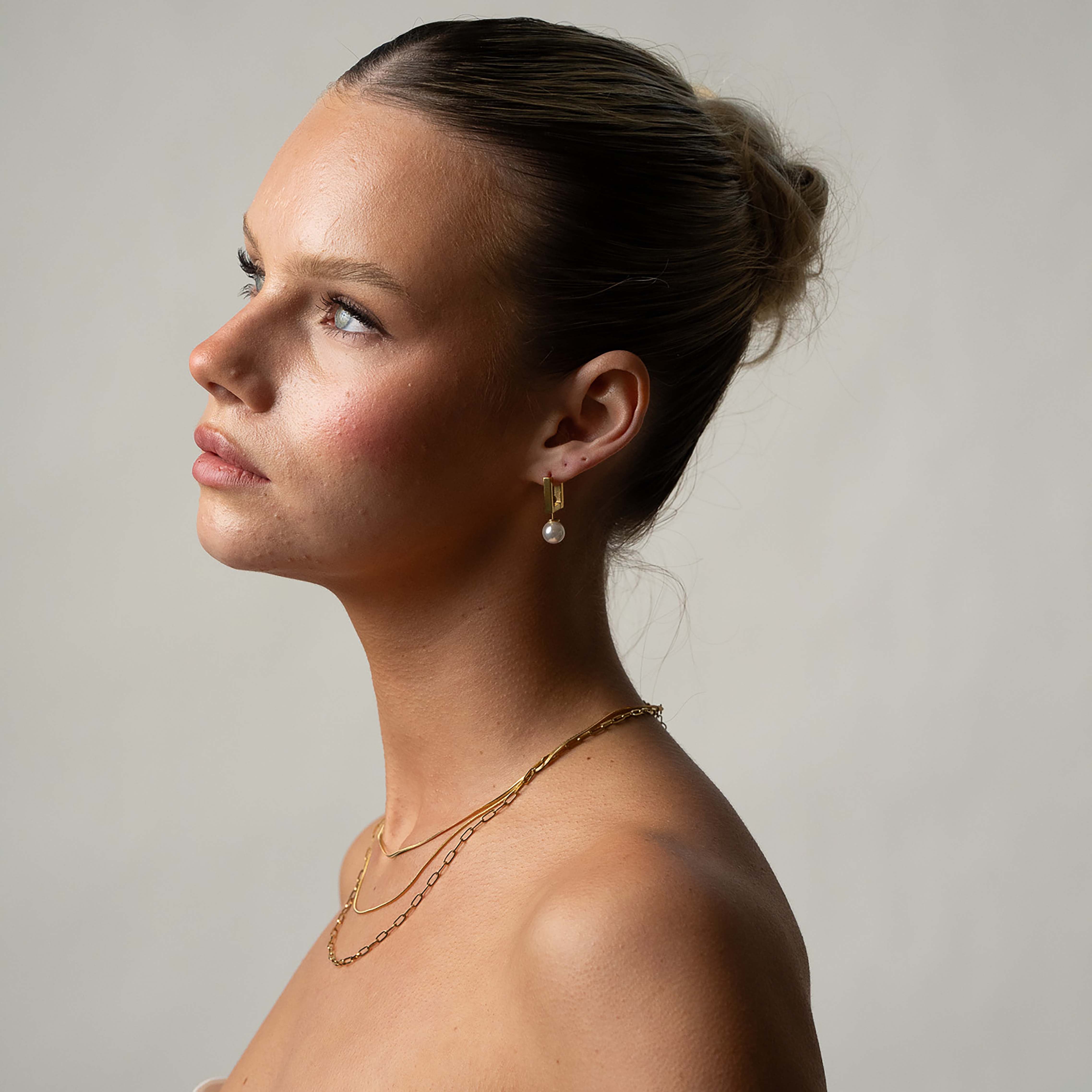 Square Pearl Earrings