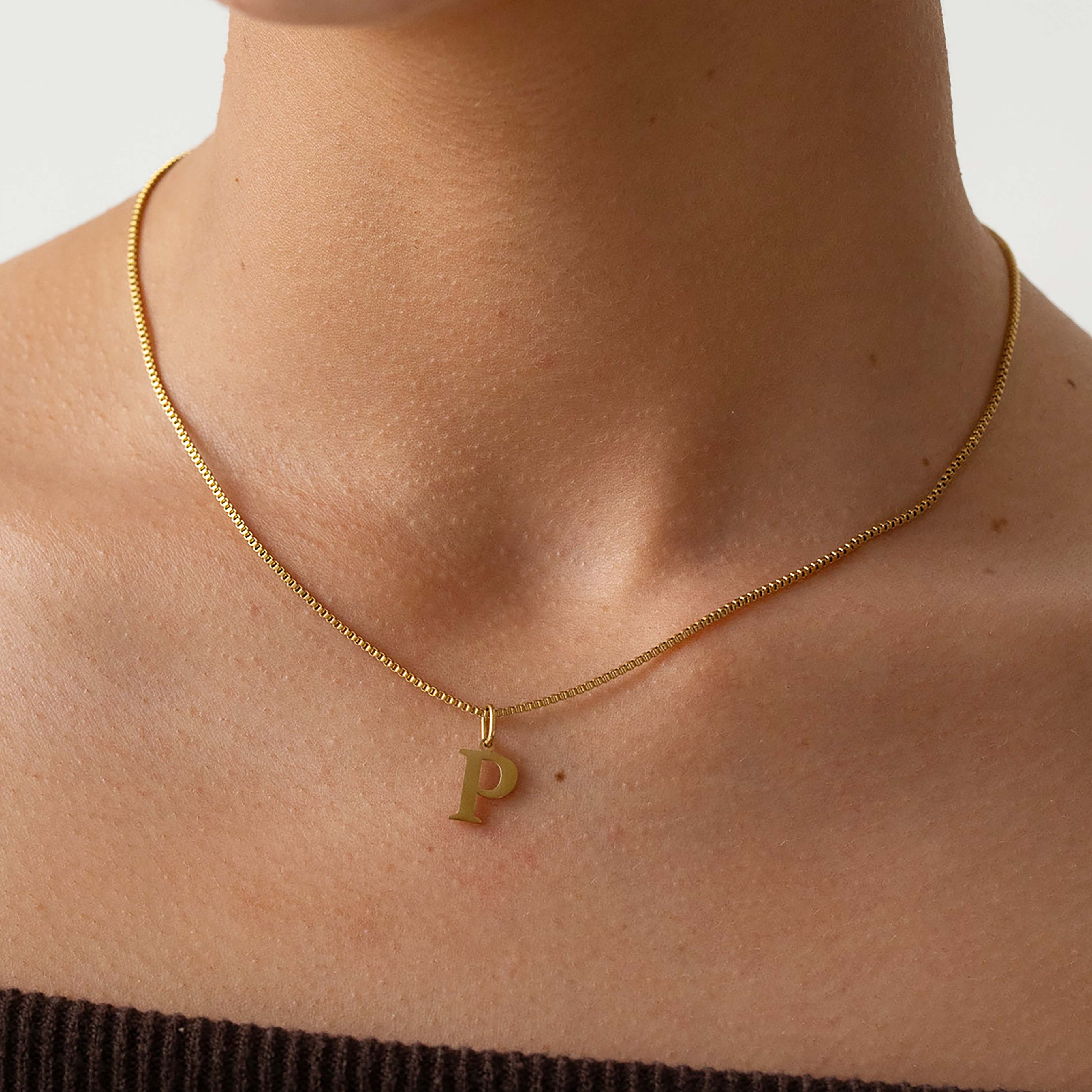 Slanted Alphabetical Necklace's