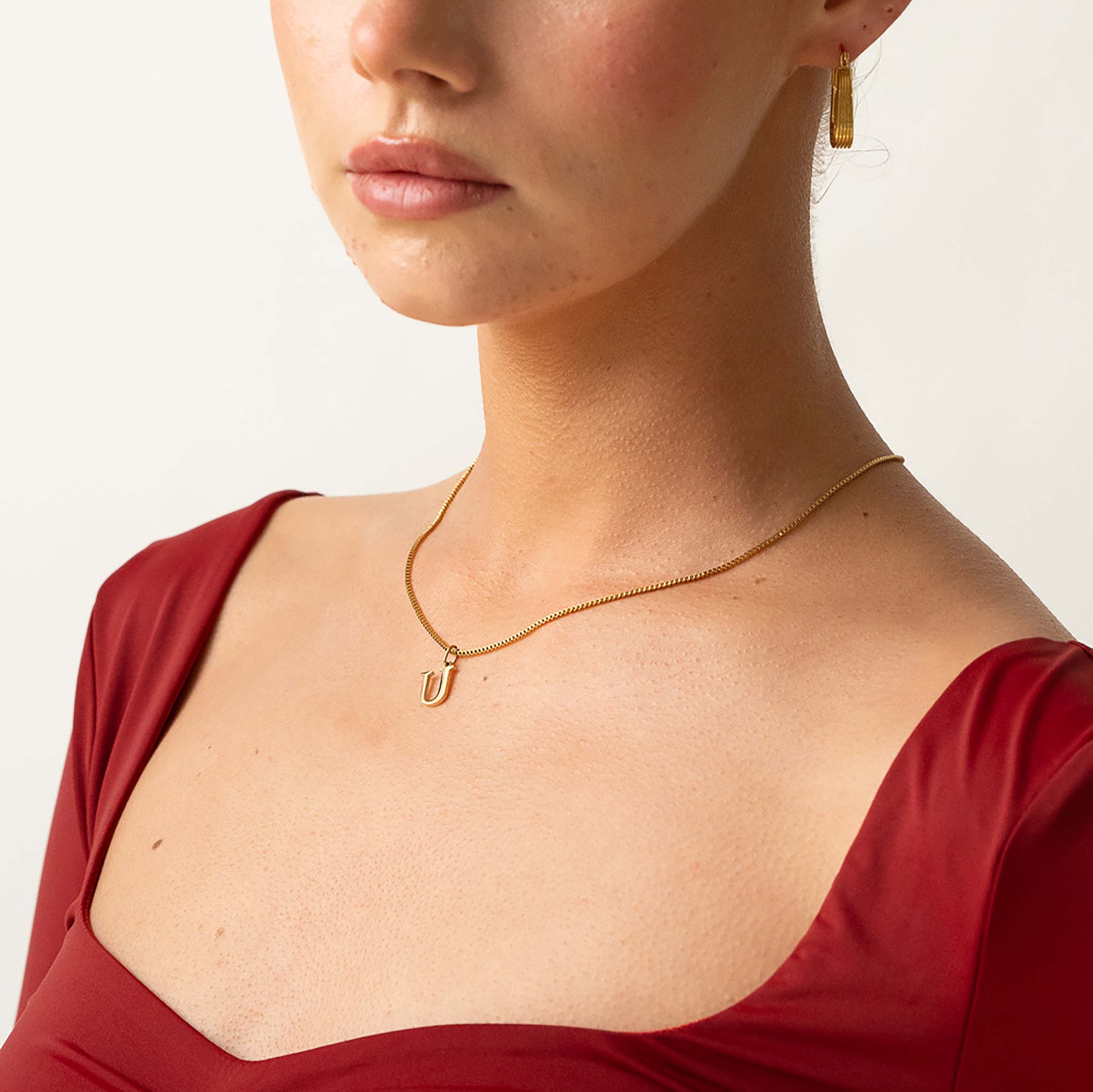 Slanted Alphabetical Necklace's