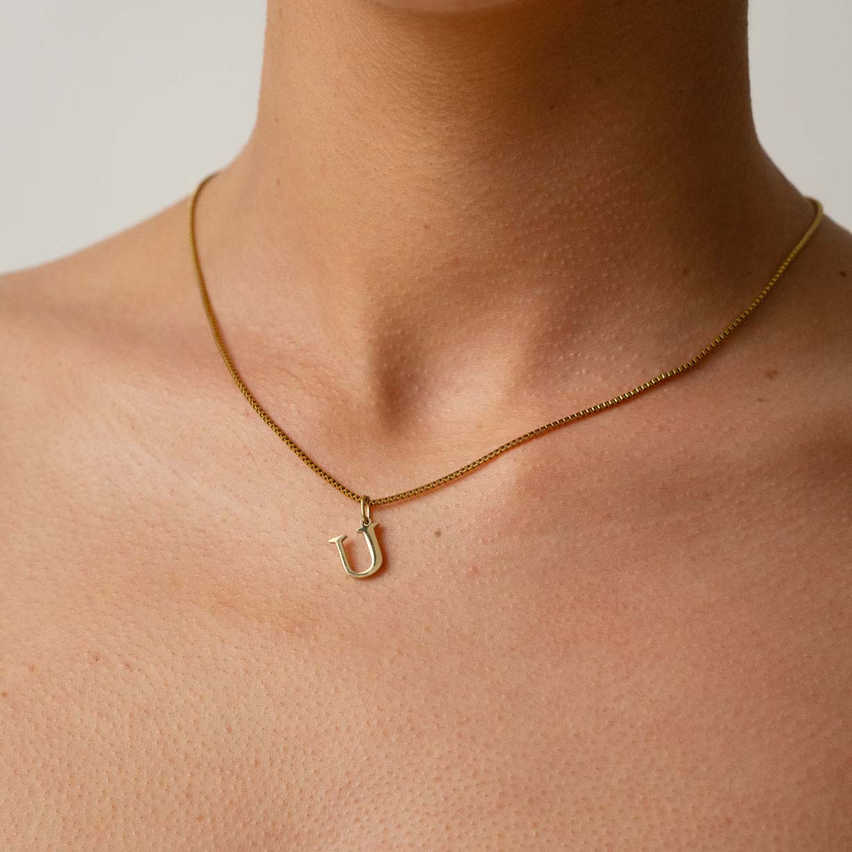 Slanted Alphabetical Necklace's