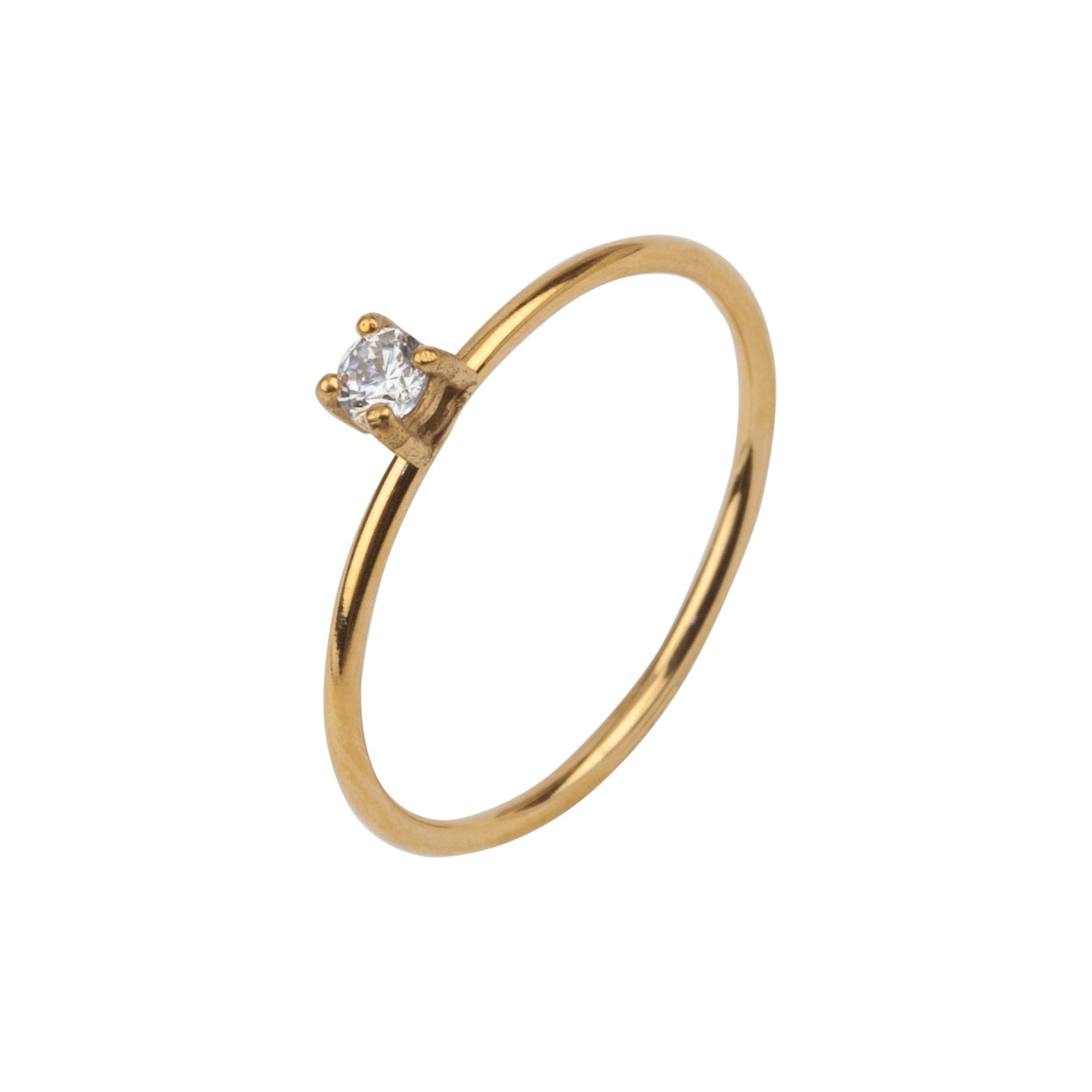 Solitaire Zircon Ring