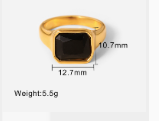Zirconia Square Ring