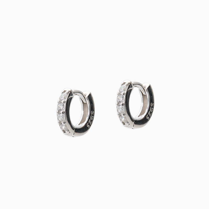 Studded Zirconia Hoops