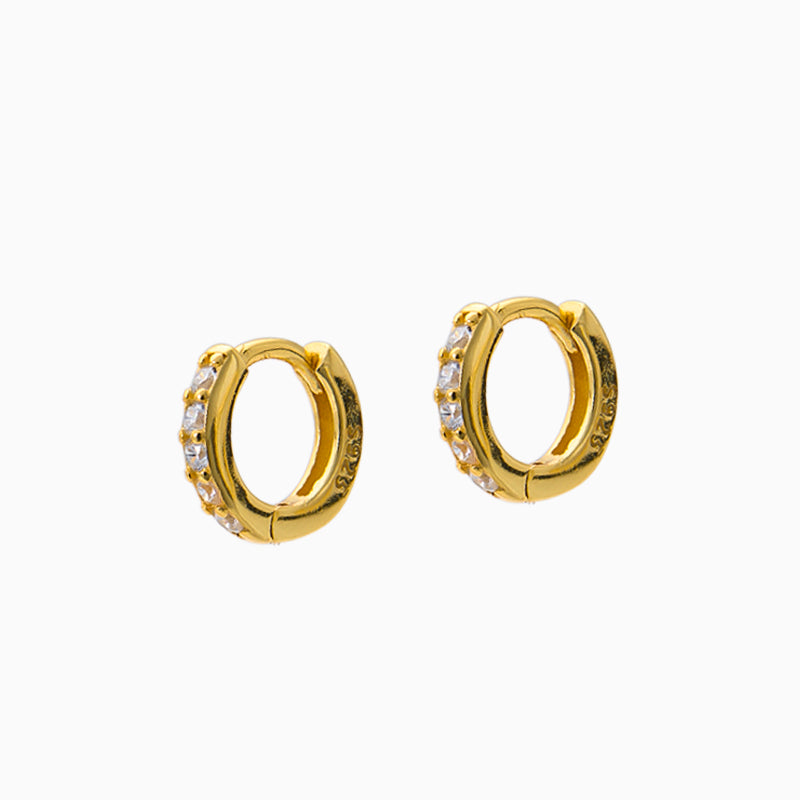 Studded Zirconia Hoops