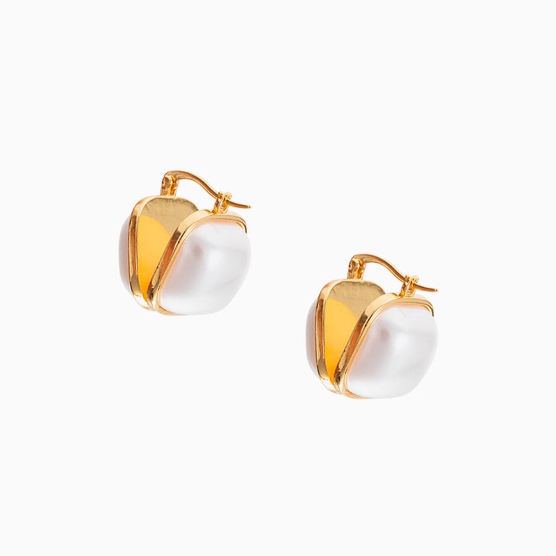 Double Sided Pearl Earrings