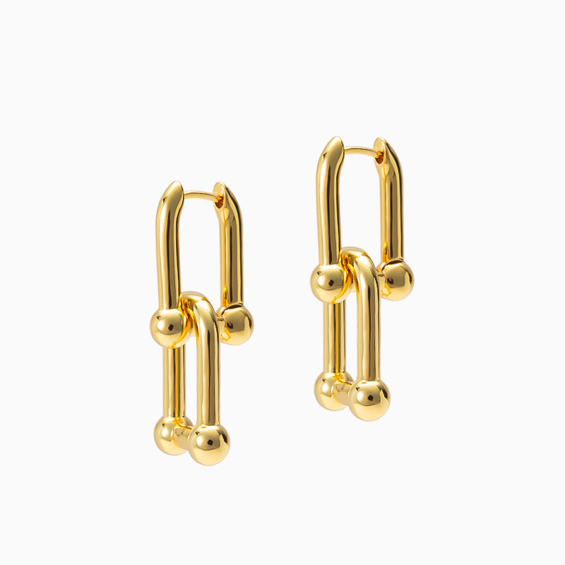 Thick Link Earrings