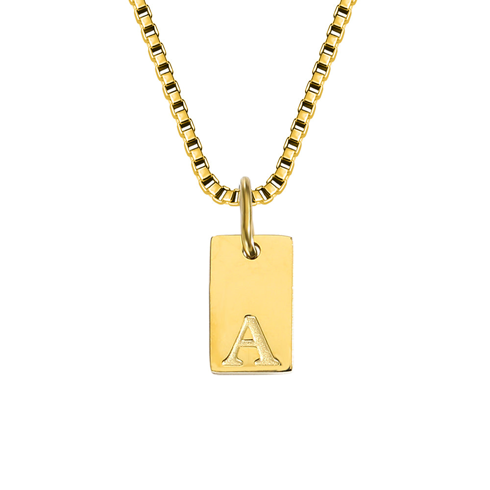 A-Z Letter Tag Necklace's