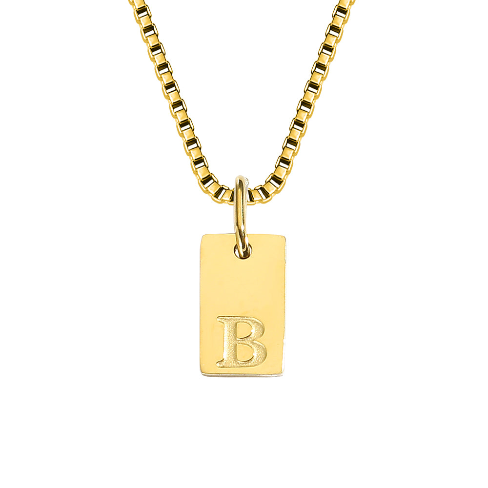 A-Z Letter Tag Necklace's