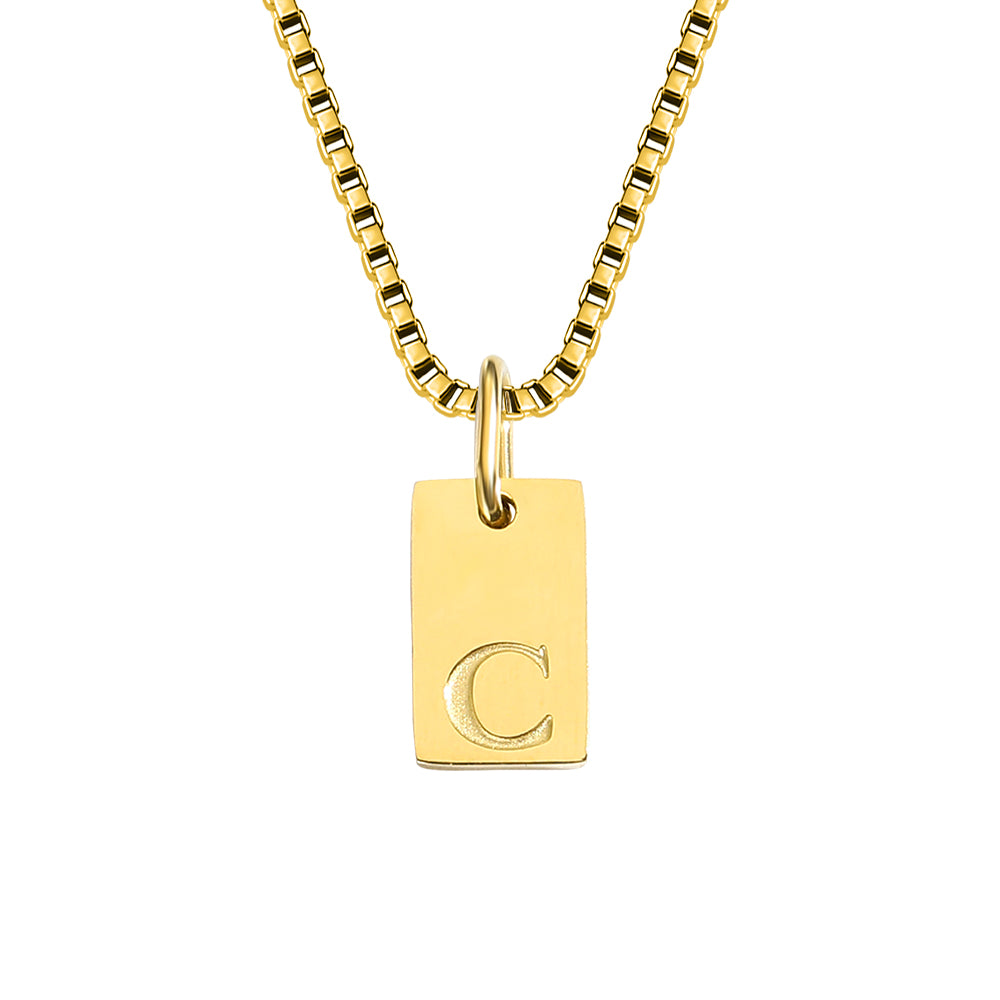 A-Z Letter Tag Necklace's