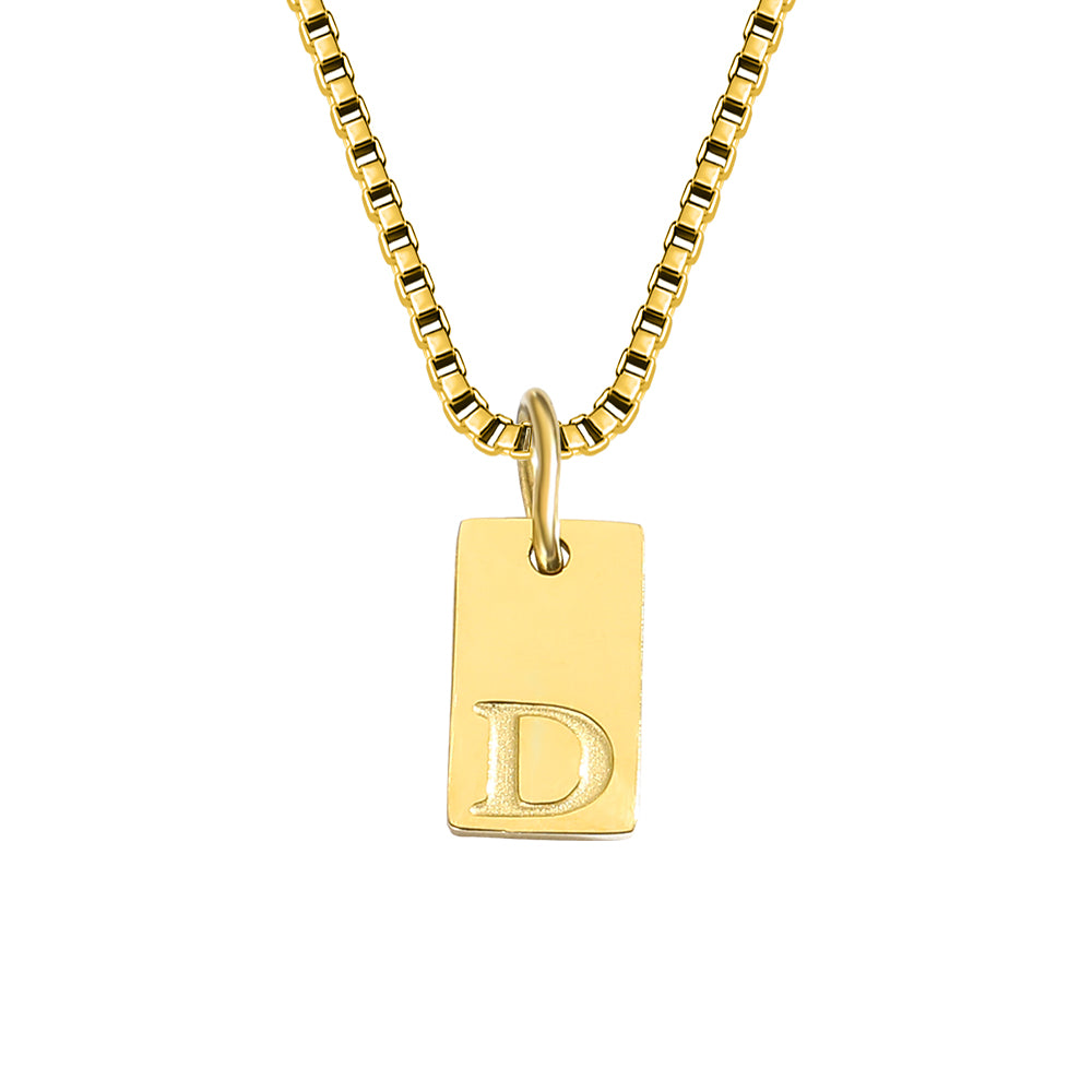 A-Z Letter Tag Necklace's