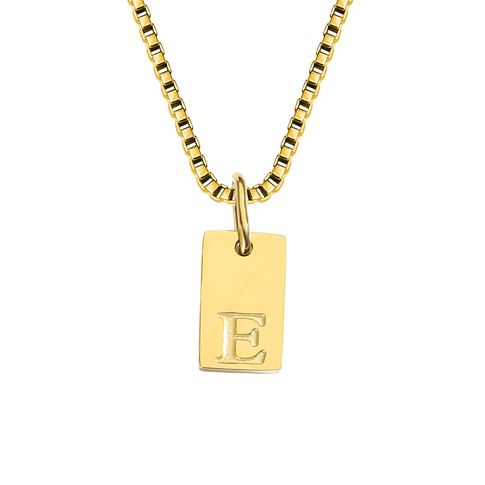 A-Z Letter Tag Necklace's