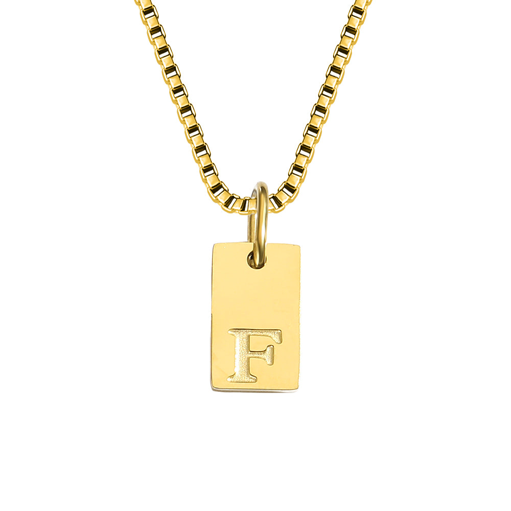 A-Z Letter Tag Necklace's