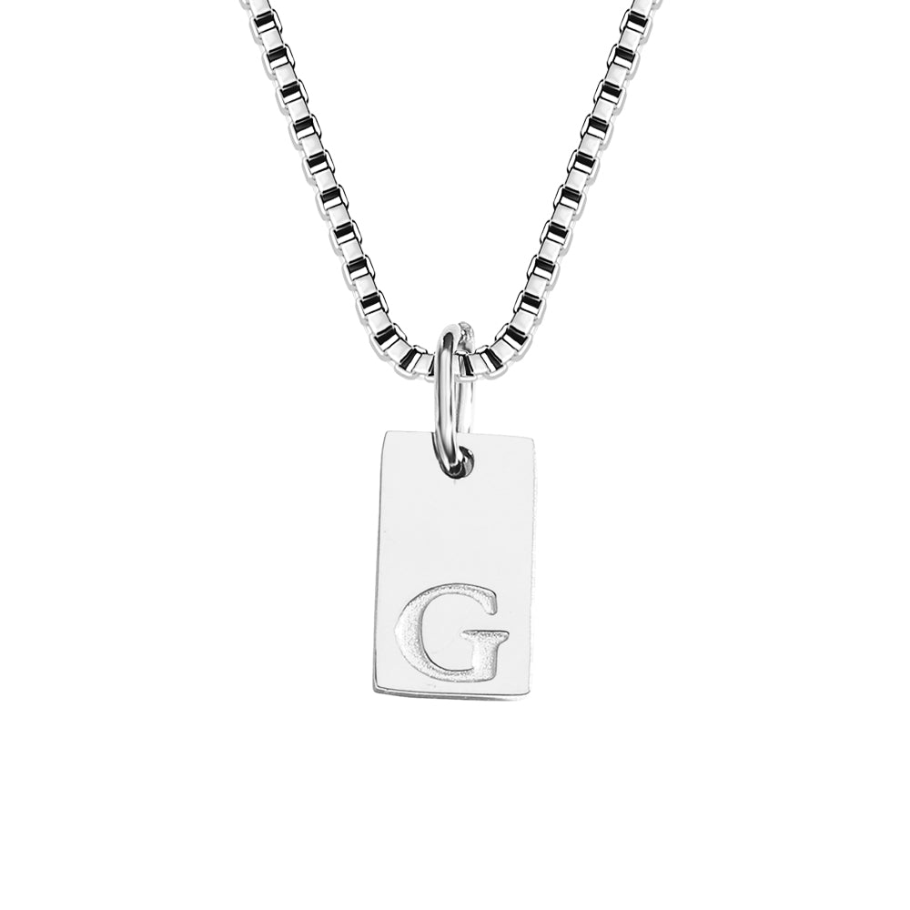 A-Z Letter Tag Necklace's