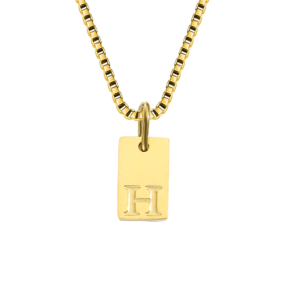 A-Z Letter Tag Necklace's