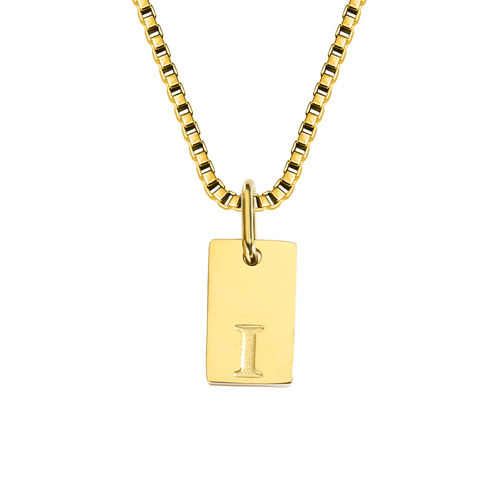 A-Z Letter Tag Necklace's