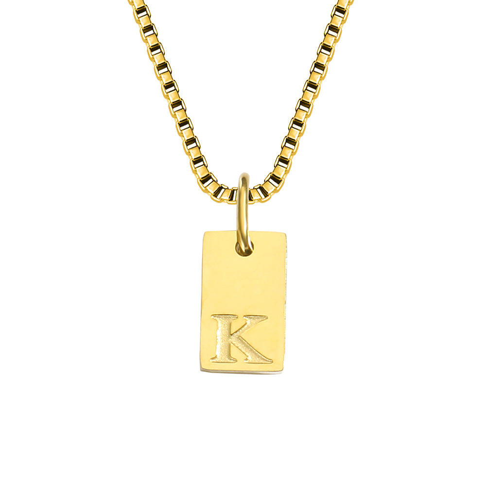 A-Z Letter Tag Necklace's