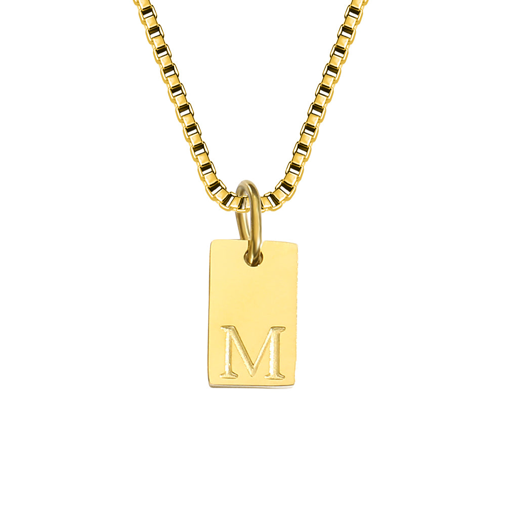 A-Z Letter Tag Necklace's