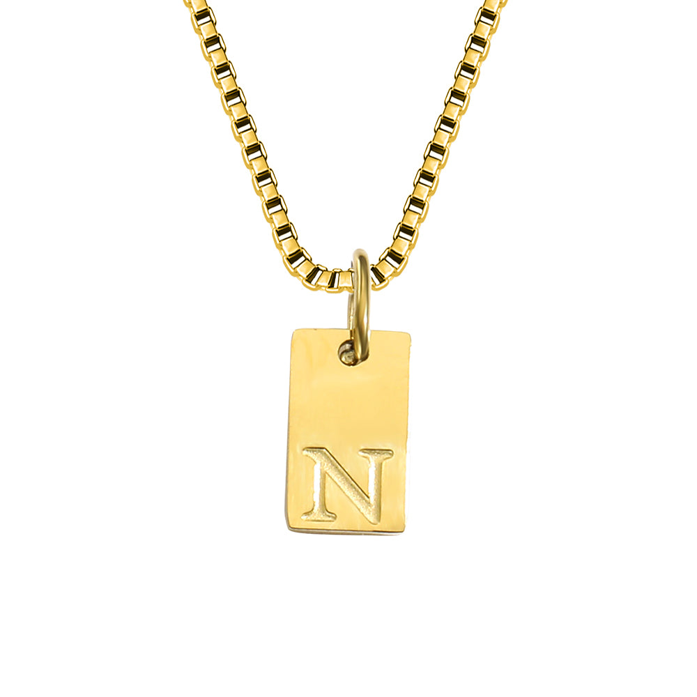 A-Z Letter Tag Necklace's