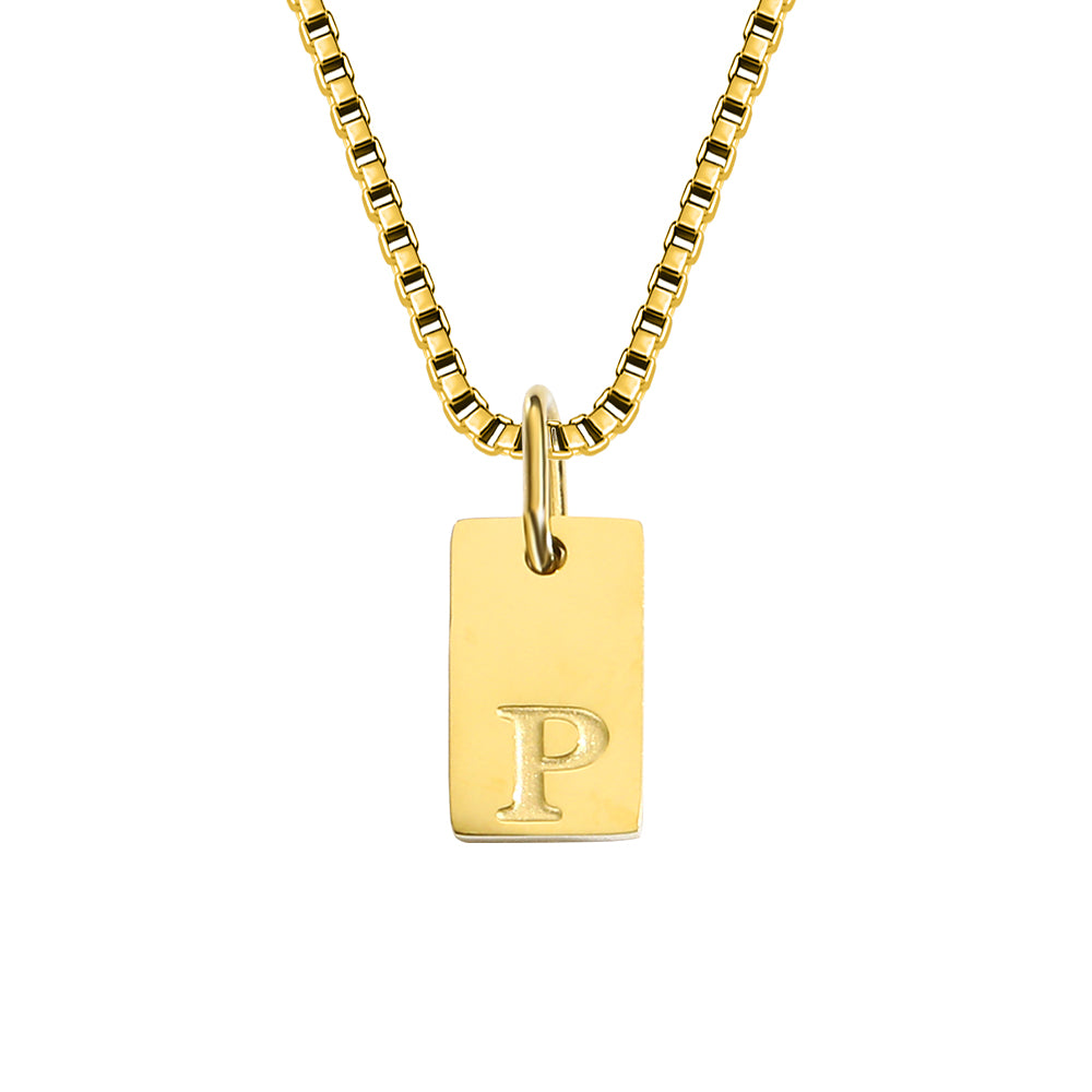 A-Z Letter Tag Necklace's