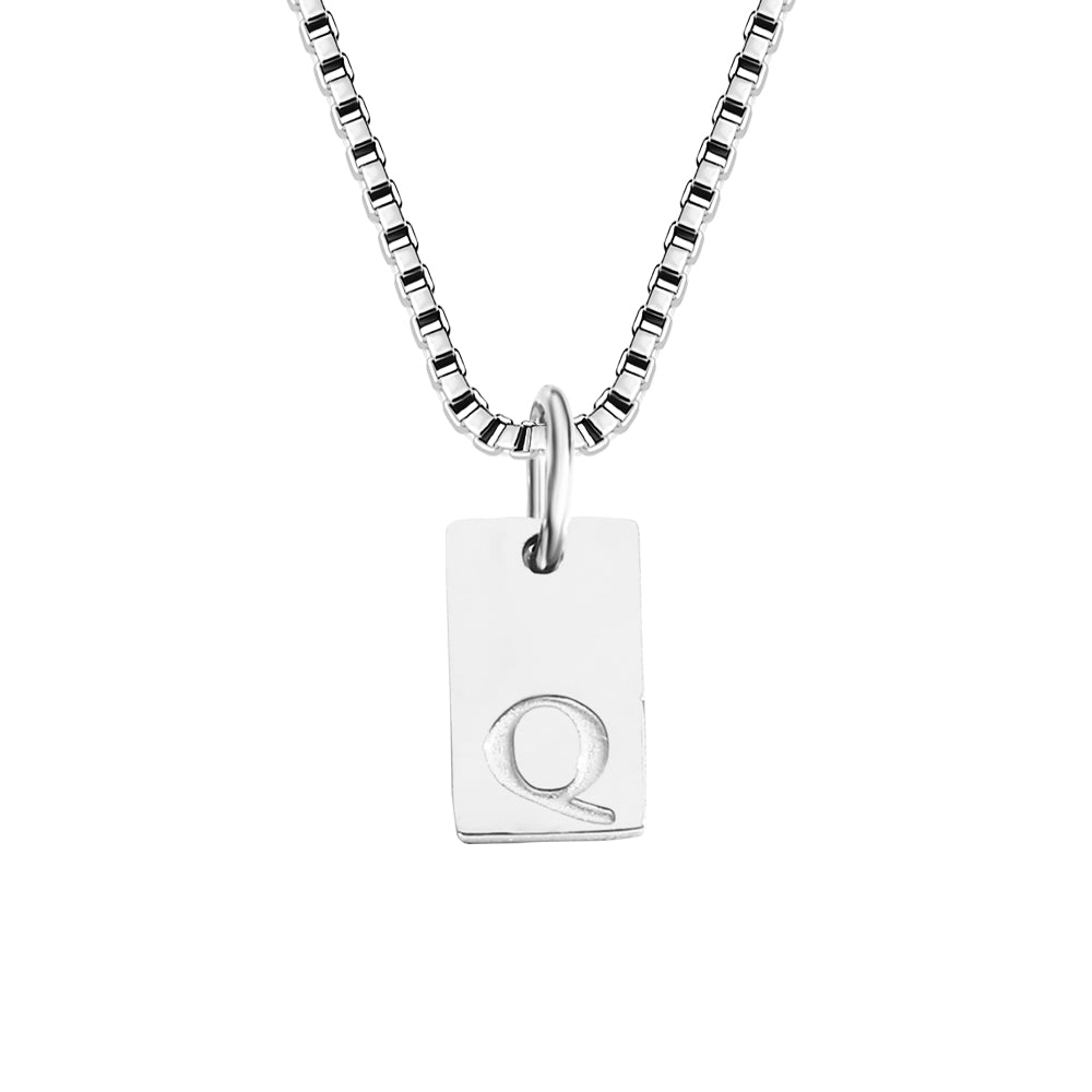 A-Z Letter Tag Necklace's