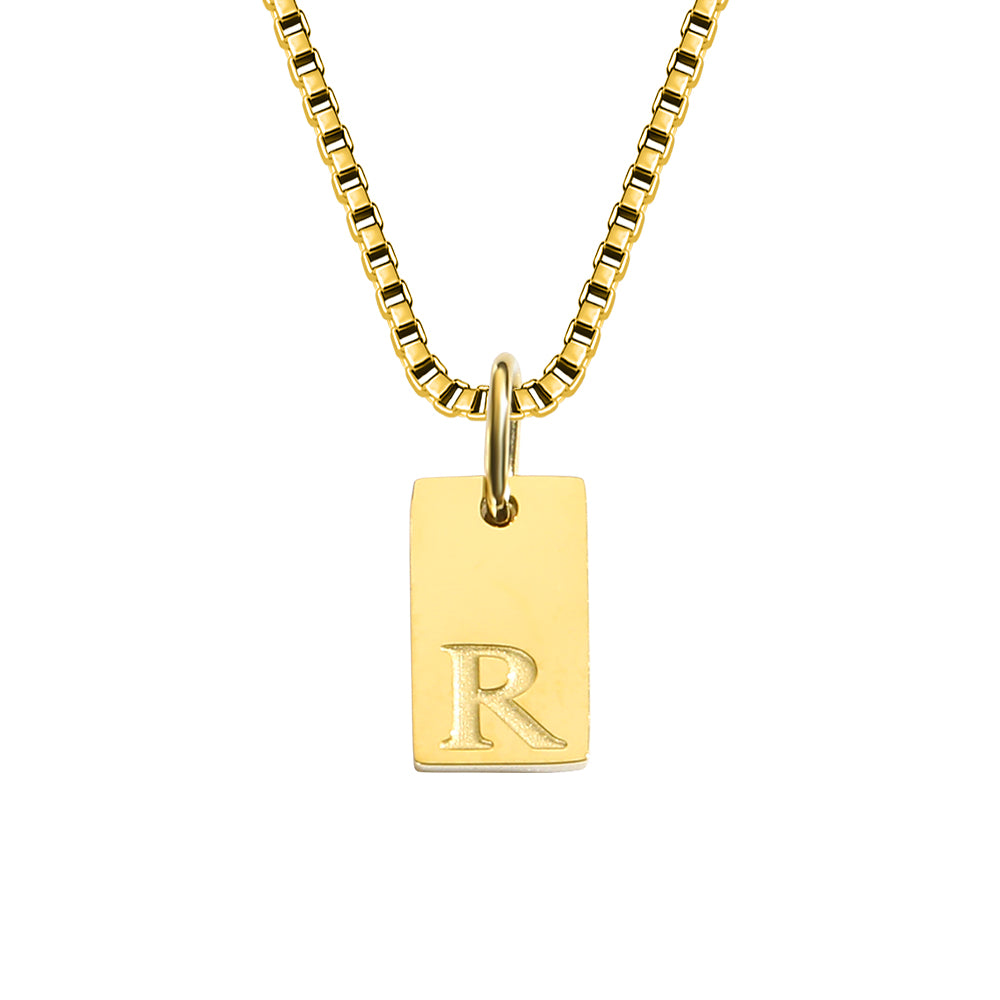 A-Z Letter Tag Necklace's