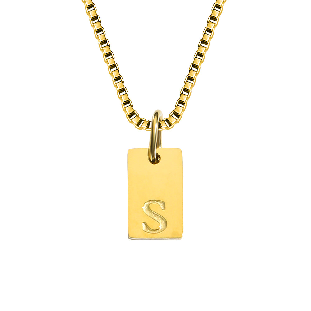 A-Z Letter Tag Necklace's