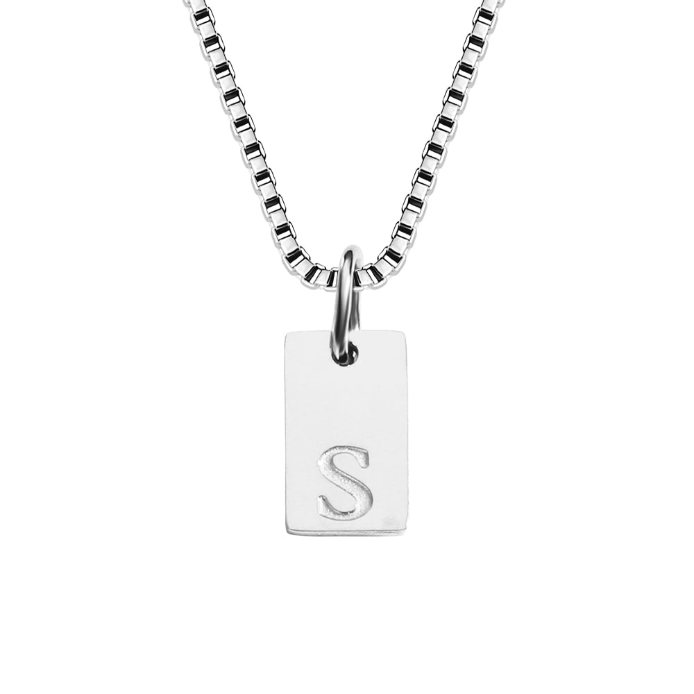 A-Z Letter Tag Necklace's