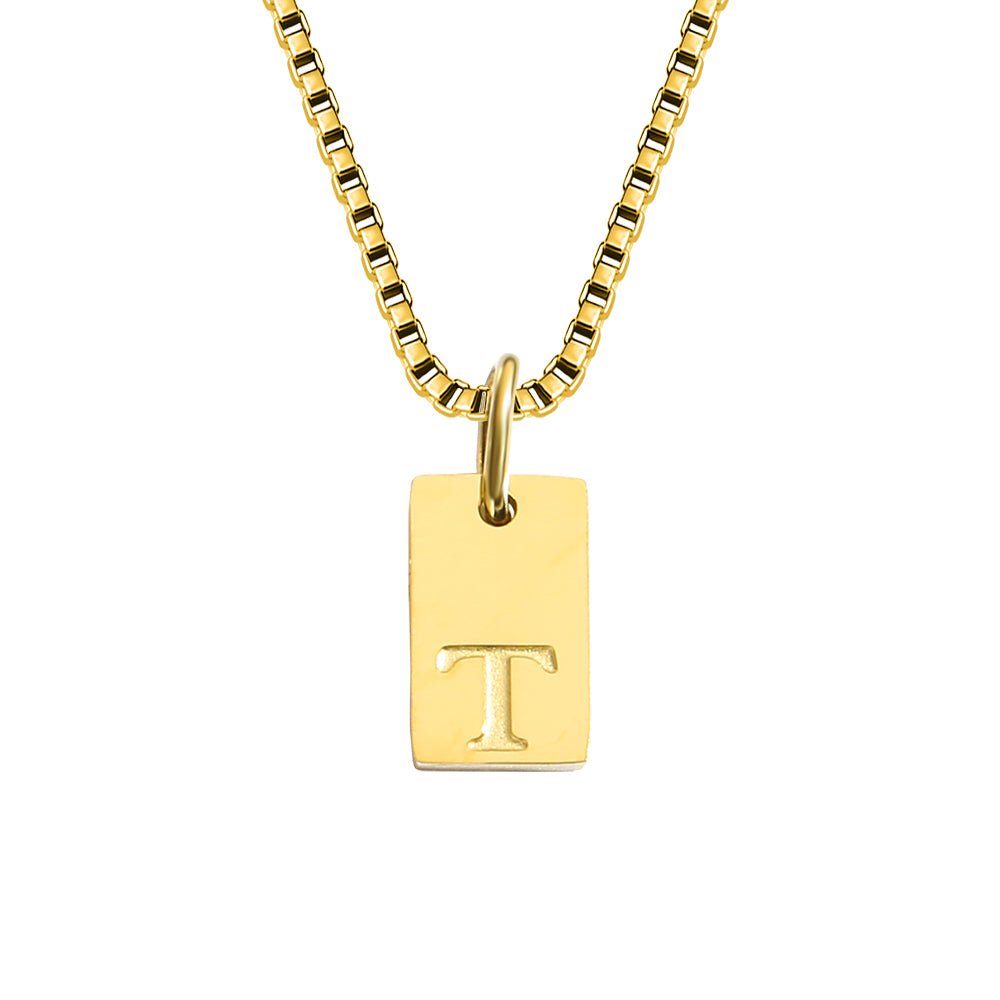 A-Z Letter Tag Necklace's