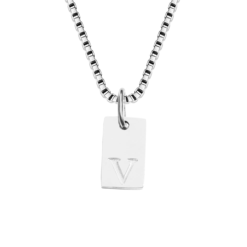 A-Z Letter Tag Necklace's