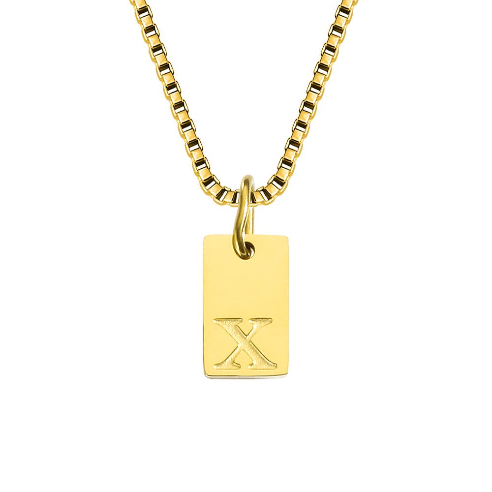 A-Z Letter Tag Necklace's