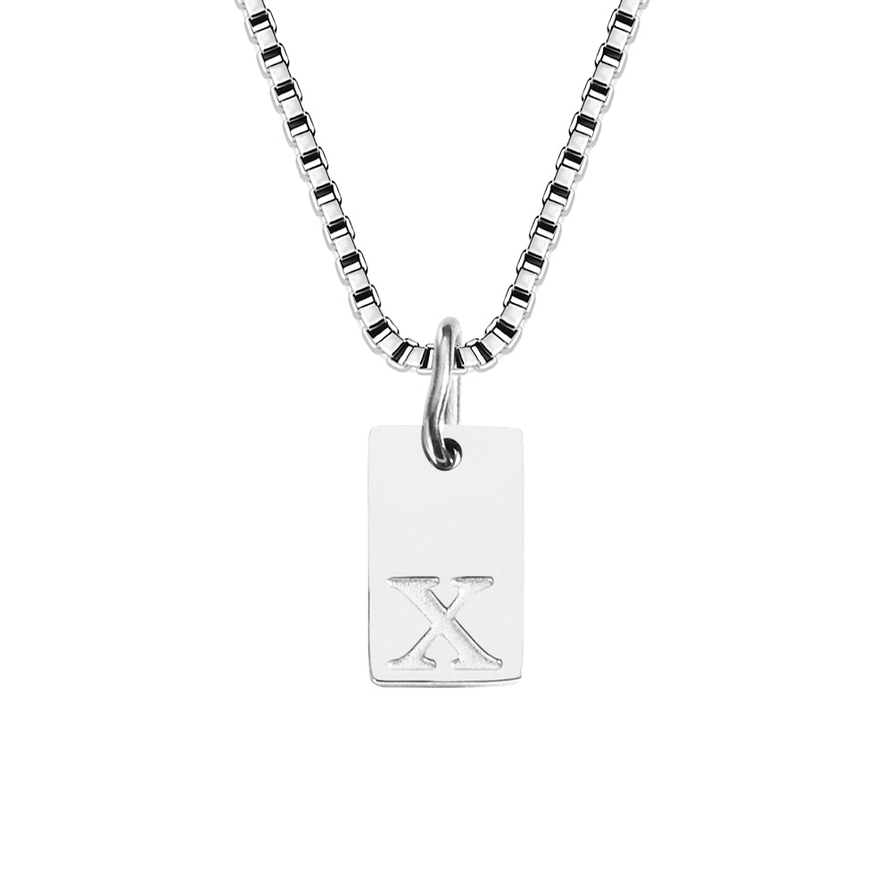 A-Z Letter Tag Necklace's